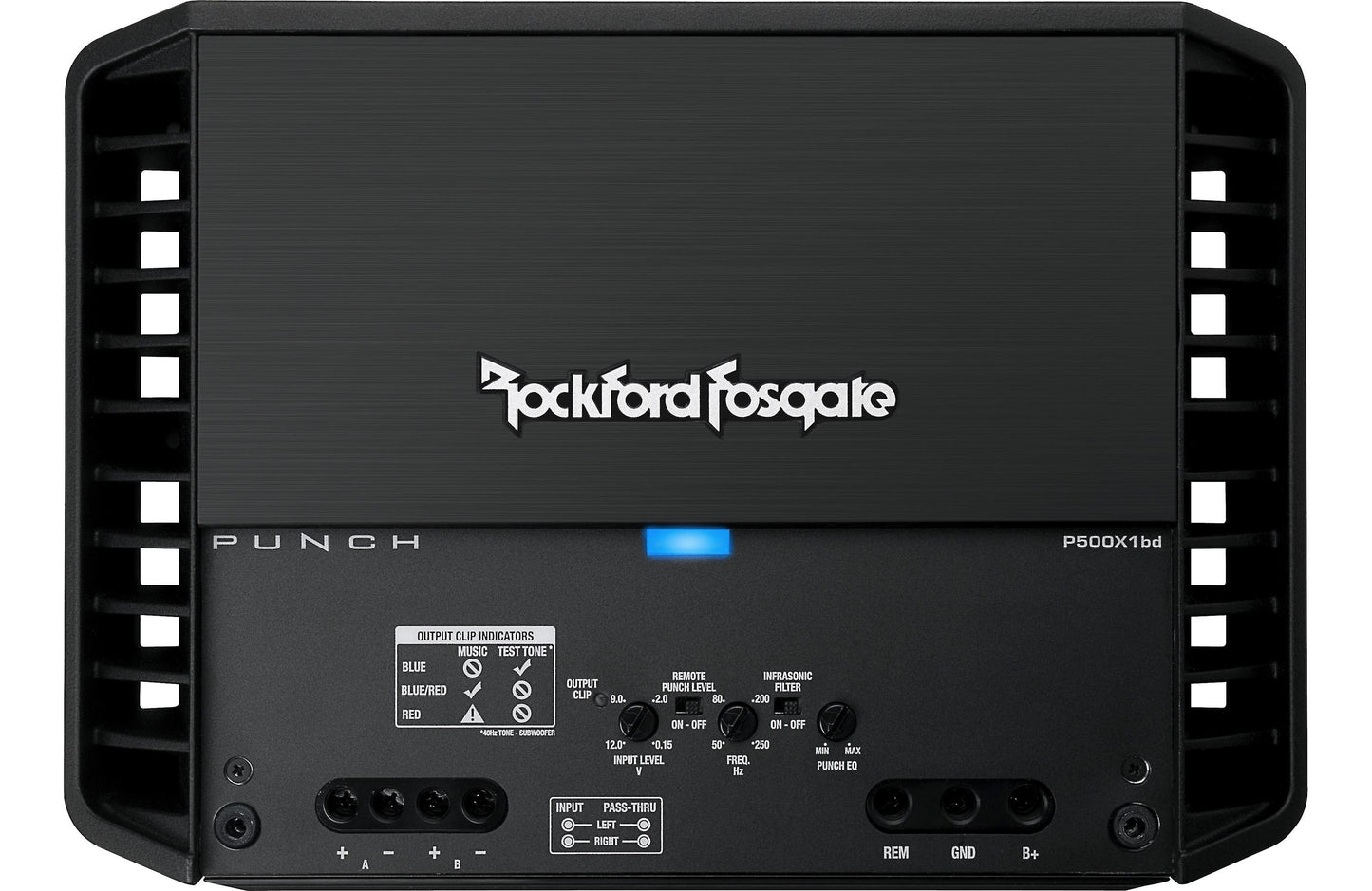 Rockford Fosgate Punch P500X1bd Mono subwoofer amplifier