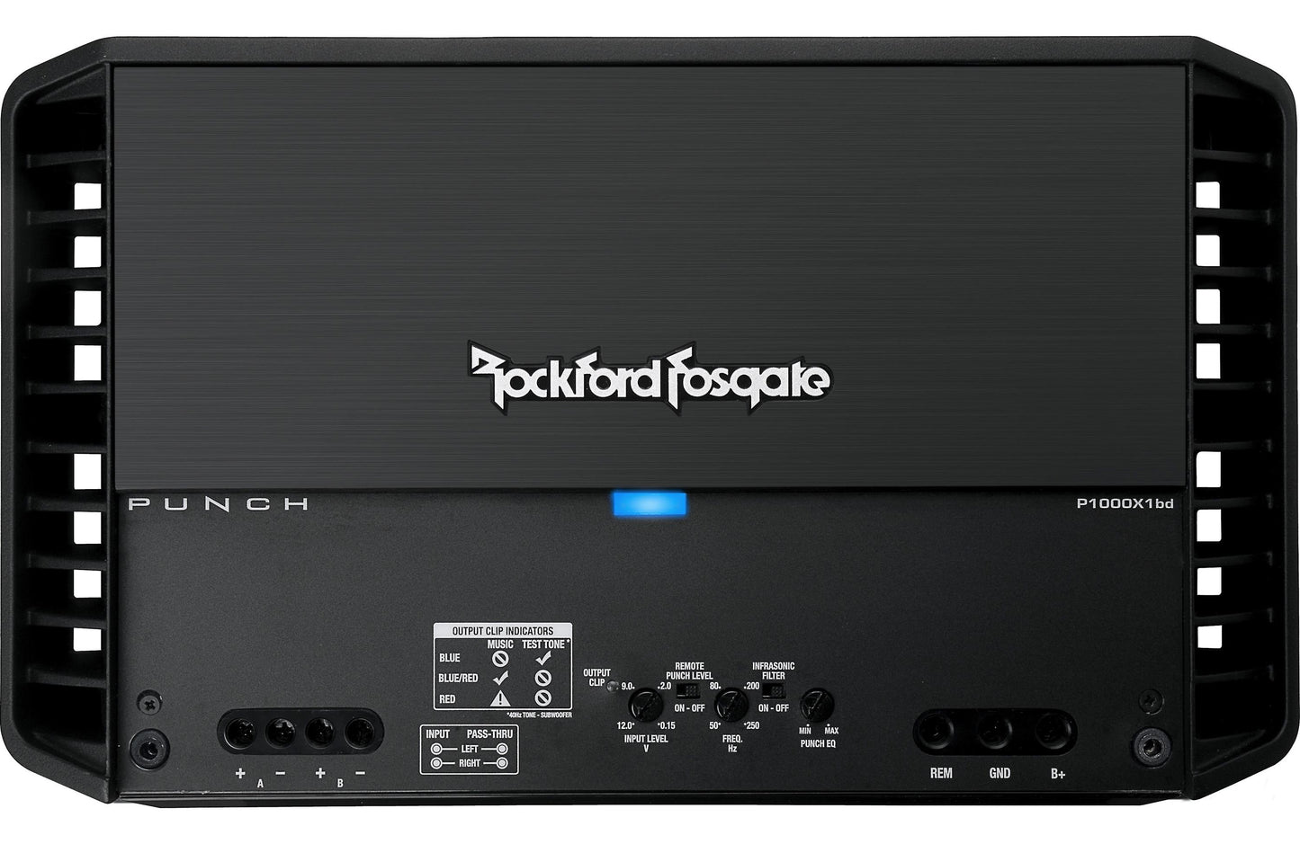 Rockford Fosgate Punch P1000X1bd Mono subwoofer amplifier